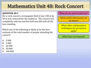 Estimating Total Attendance at a Rock Concert