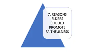 Importance of Elders Promoting Faithfulness