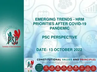 Emerging Trends in HRM Priorities Post-COVID-19: Public Service Perspective