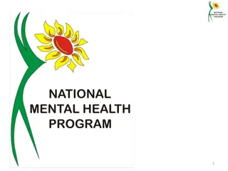 The Burden of Mental Disorders and the District Mental Health Program