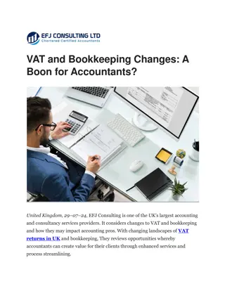 VAT and Bookkeeping Changes