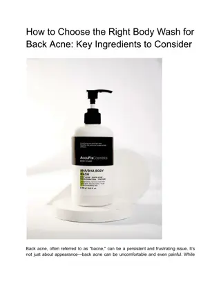 How to Choose the Right Body Wash for Back Acne_ Key Ingredients to Consider