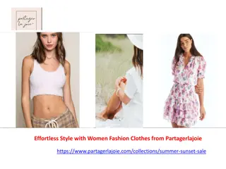 Effortless Style with Women Fashion Clothes from Partagerlajoie