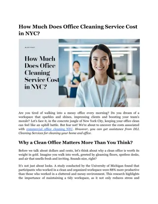 How Much Does Office Cleaning Service Cost in NYC?