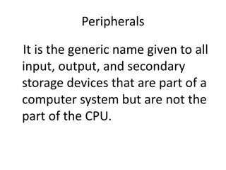 Overview of Computer Peripherals and Input Technology