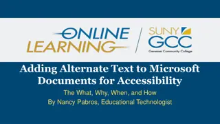 Enhancing Accessibility Through Alternate Text in Microsoft Documents