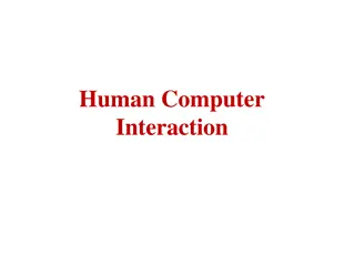 Human-Computer Interaction and Input Devices