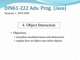 Modularization and Abstraction in Object-Oriented Programming