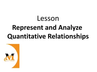 Understanding and Representing Quantitative Relationships