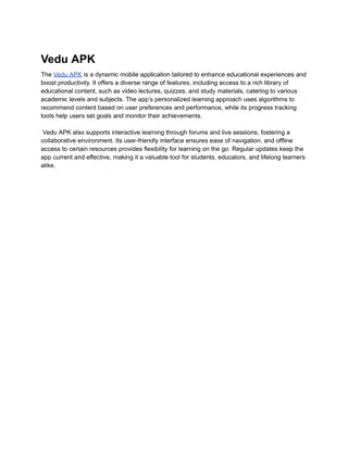 Vedu APK (1)Vedu APK is a mobile application designed to enhance the learning ex