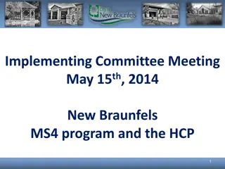 Storm Water Management Program Overview - May 15th, 2014 Committee Meeting