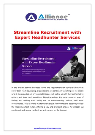 Streamline Recruitment with Expert Headhunter Services