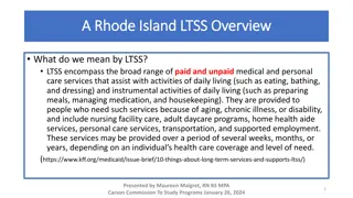 Understanding Long-Term Services and Supports (LTSS): Overview and Projections