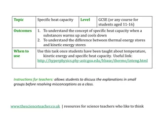 Understanding Specific Heat Capacity and Thermal Energy in Cooking