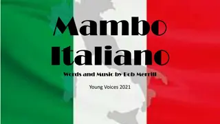 Joyful Mambo Italiano - Young Voices 2021