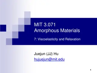 Viscoelasticity and Relaxation in Amorphous Materials