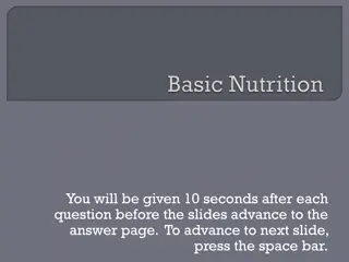 Nutrition Quiz Slides