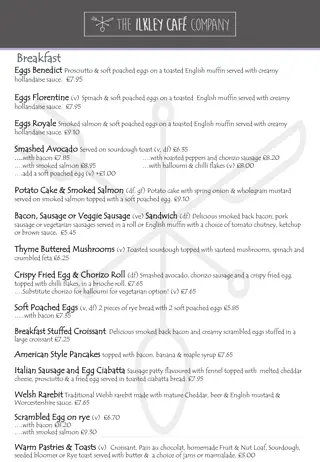 Delicious Breakfast Menu with a Variety of Options