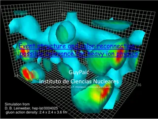 Event Structure and Color Reconnection in Heavy Ion Physics