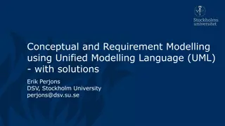 Conceptual and Requirement Modelling Using UML