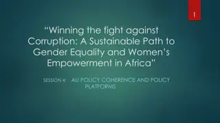 Promoting Gender Equality and Fighting Corruption in Africa: AU Policy Coherence