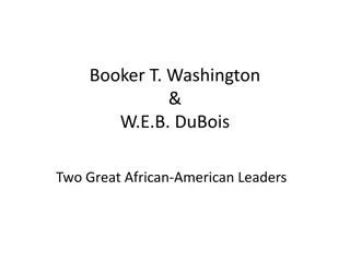 African-American Leadership: Booker T. Washington vs. W.E.B. Du Bois Debate