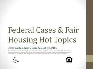 Disparate Impact Claims in Fair Housing Cases