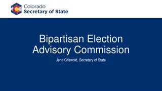 Bipartisan Election Advisory Commission - Colorado Secretary of State