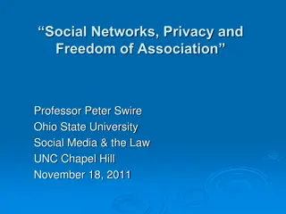 Social Networks, Privacy, and Freedom of Association in the Digital Age