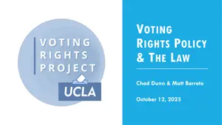 Understanding Voting Rights Policy and Law: Insights and Cases