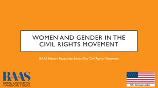 Women and Gender in the Civil Rights Movement