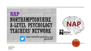 Exciting Opportunities in Psychology Education Network - NAP Northamptonshire