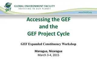 GEF Project Cycle and Financing