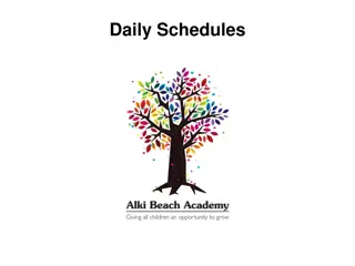 Daily Schedule for Alki Beach Academy's Different Age Groups