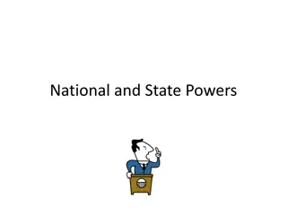 National and State Powers in the United States