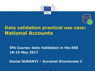 Implementing Data Validation in National Accounts with Eurostat