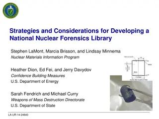 Strategies for Developing a National Nuclear Forensics Library