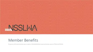 National NSSLHA Membership Benefits and Resources