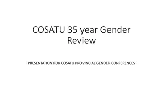 COSATU 35-Year Gender Review Presentation for Provincial Conferences