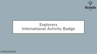 International Explorer Activities for Badges