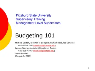 Budgeting 101 at Pittsburg State University