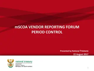 Guidelines for Transacting Periods and Posting Levels in mSCOA Vendor Reporting