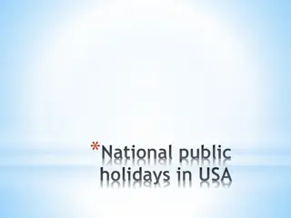 **Upcoming National Public Holidays in the USA**