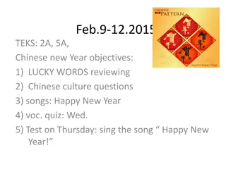 Chinese New Year Cultural Celebration and Vocabulary Review