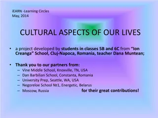 Cultural Aspects of Our Lives: Exploring Representative Institutions and Traditions