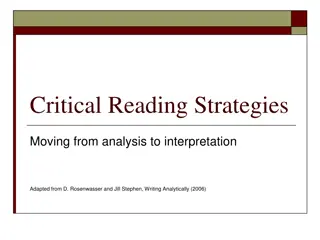 Enhancing Critical Reading Skills: Strategies and Benefits