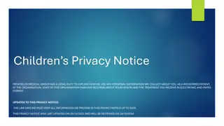 Understand Children's Privacy Notice at Pathfields Medical Group