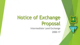 Land Exchange Proposal Overview