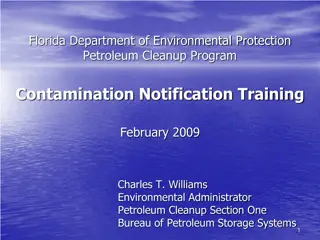 Contamination Notification Training: Florida Department of Environmental Protection