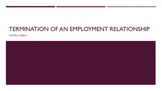 Termination of Employment Relationships and Legal Implications